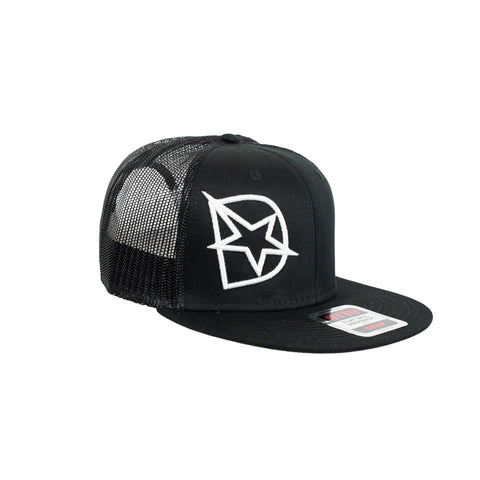 DmaxStore D-Star Snapback Hat (White/Black)