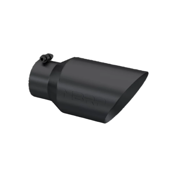 MBRP 4"X6"X12" Dual Wall, Angle Cut, Black Tip