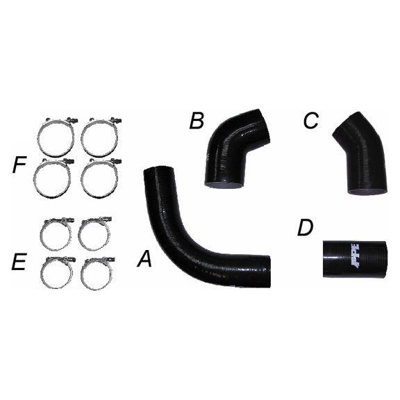 PPE Silicone Hoses and Stainless Steel Clamps, 2002-2004 LB7