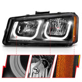 Anzo Crystal Headlights with U-bar for 2003-2007 LB7/LLY/LBZ