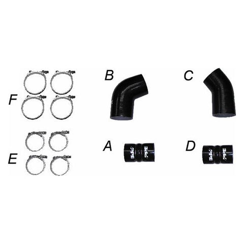 PPE Silicone Hoses and Stainless Steel Clamps, 2004.5-2005 LLY