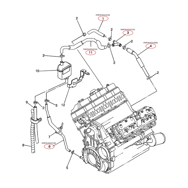 GM PCV Components, 2001 LB7