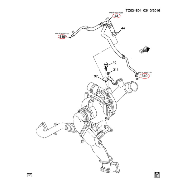 GM PCV Components, 2004.5-2005 LLY