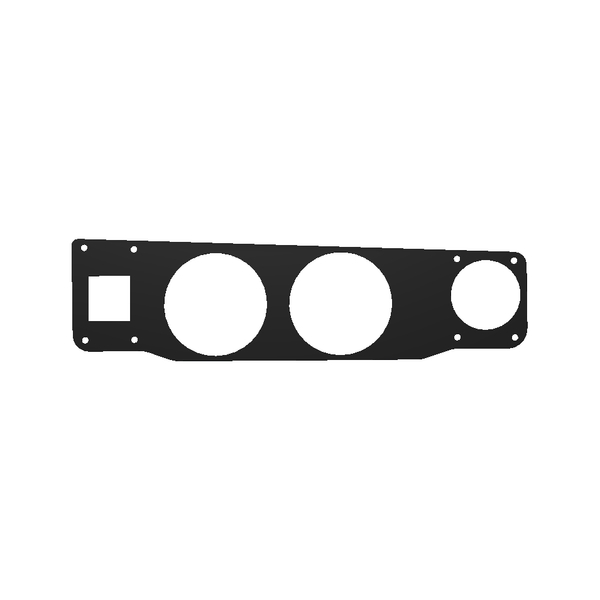 Longhorn Fab Center Console Upper 2 Gauge Panel w-Dual USB, 2003-2007 LB7/LLY/LBZ
