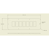 Longhorn Fab Center Console Lower 7 Switch Panel, 2003-2007 LB7/LLY/LBZ