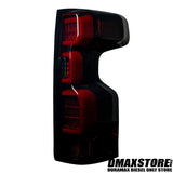Recon OLED Tail Lights - Red Smoked, 2020-21 Silverado