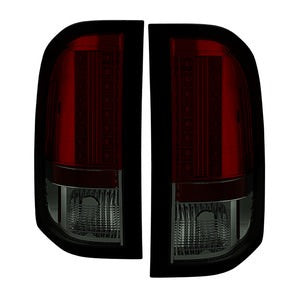 Spyder LED Tail Lights - Red Smoke (07.5-14)