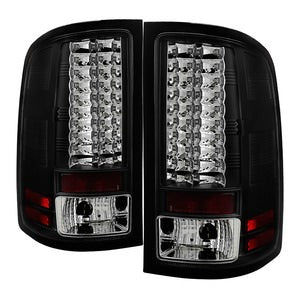 Spyder LED Tail Lights - Black Sierra 2007.5-2014 LMM/LML