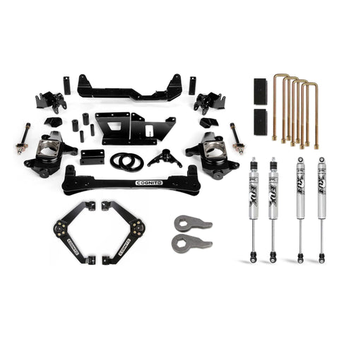 Cognito 6" NTBD Lift Kit With Fox 2.0 PS Shocks, 2001-2010 LB7/LLY/LBZ/LMM