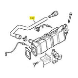 EGR Cooler to Heater Core Hose, 2007.5-2010 LMM