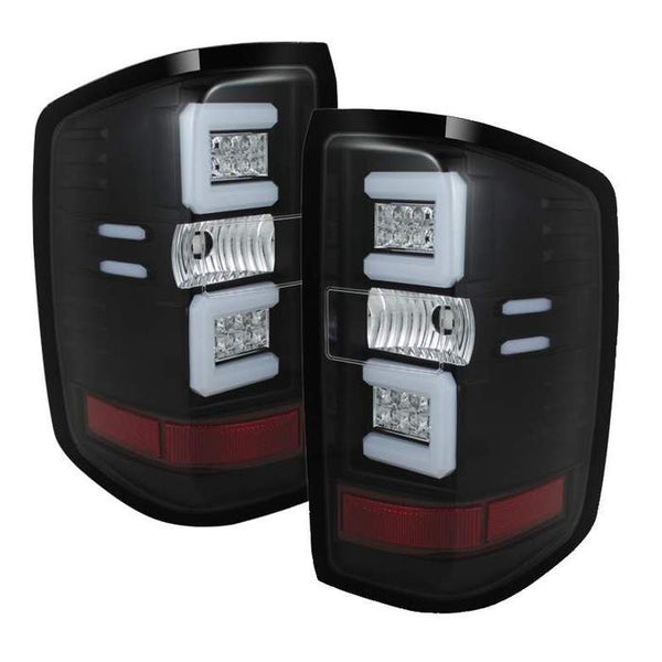 Spyder LED Tail Lights - Black 2015-2016 LML