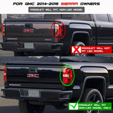 Spyder LED Tail Lights - Red Sierra 2015-2018 LML/L5P