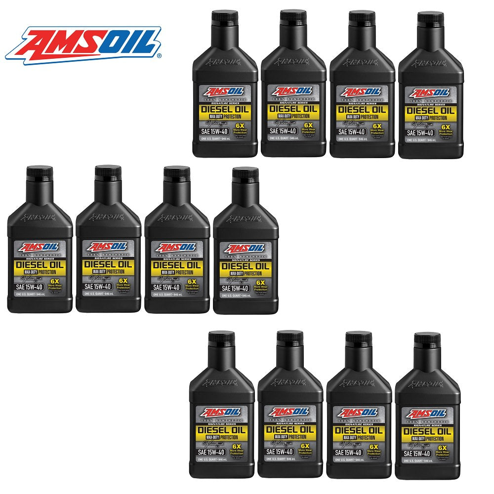 Amsoil Signature Series Max-Duty Synthetic 15W-40 Diesel Oil Case (12 ...