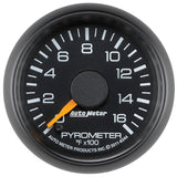 Autometer 2-1-16" Pyrometer Gauge, 0-1600 °F, Stepper Motor, GM Factory Match 2001-2007