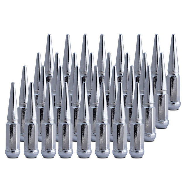 20pc Chrome Spike Lug Nuts 1/2" Thread For 1994-2001 Dodge Ram 1500 + Free Socket