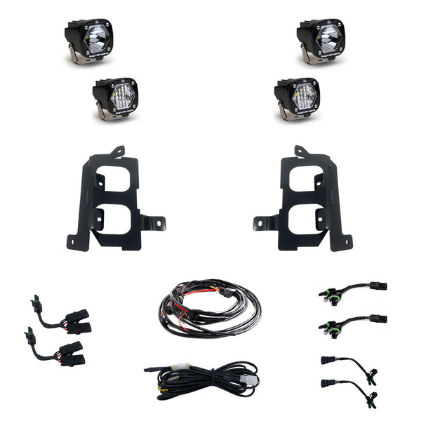 Baja Designs S1 Dual Fog Pocket Light Kit, 2020-2022 Silverado LM2