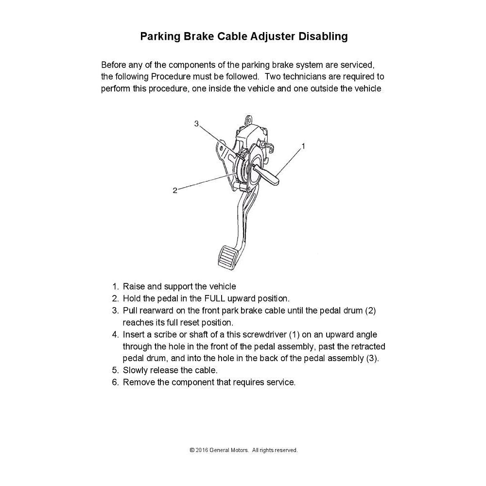 GM Parking Brake Ratchet Pedal Assembly with Release Handle DmaxStore