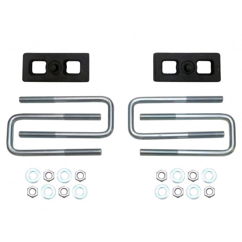 Rear Block & U-Bolt Kit 1 Inch 01-10 Chevy Silverado/Sierra 2500HD 4WD Tuff Country main image 1