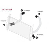 PPE Silicone Hoses and Stainless Steel Clamps, 2004.5-2005 LLY