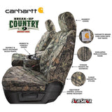 Carhartt SeatSaver Seat Covers Mossy Oak Camo, 2007.5-2014 LMM/LML