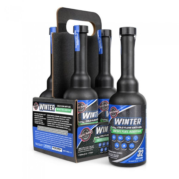 Opti-Lube Winter Anti-gel Diesel Fuel Additive: 4 Pack of 8oz Long Neck Bottles Opti-Lube Winter Anti-gel Diesel Fuel Additive: 4 Pack of 8oz Long Neck Bottles