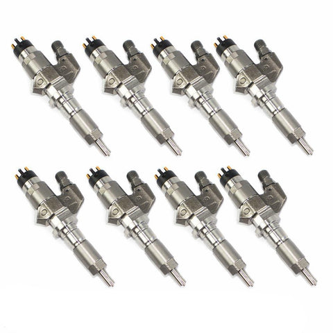 Exergy SAC 100% Over Reman Injector Set, 2001-2004 LB7