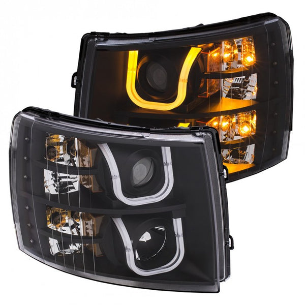 Anzo Projector Switchback Headlights for 2007.5-2014 Silverado LMM/LML