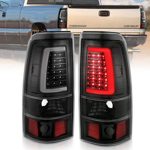 Anzo LED Tail Lights - Black 2001-2007 LB7/LLY/LBZ