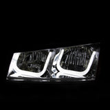 Anzo Crystal Headlights with U-bar for 2003-2007 Silverado 2500HD 3500HD