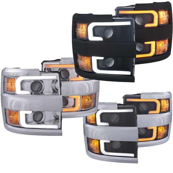 Anzo Projector Switchback Headlights for 2015-2019 LML/L5P