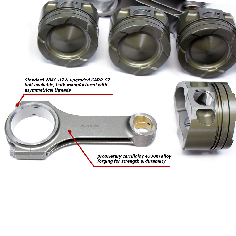 Carrillo Hybrid Duramax Piston and Rod Kit, 20012016 LB7/LLY/LBZ/LMM