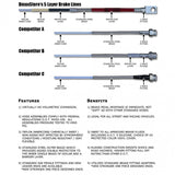 DmaxStore Stainless Steel Brake Lines, 2001-2007 LB7/LLY/LBZ Single Rear Wheel