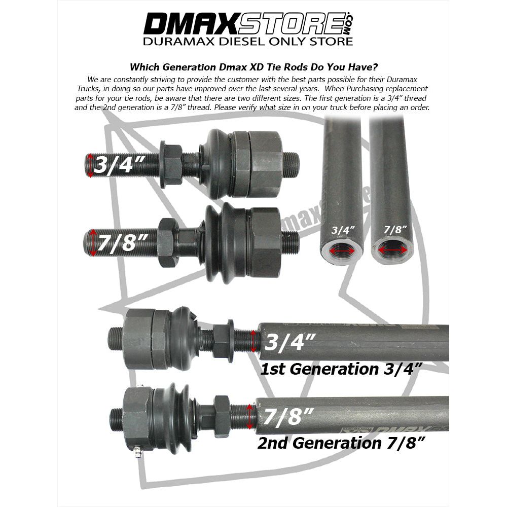 Dmax XD Outer Tie Rod 10XD078BLK DmaxStore