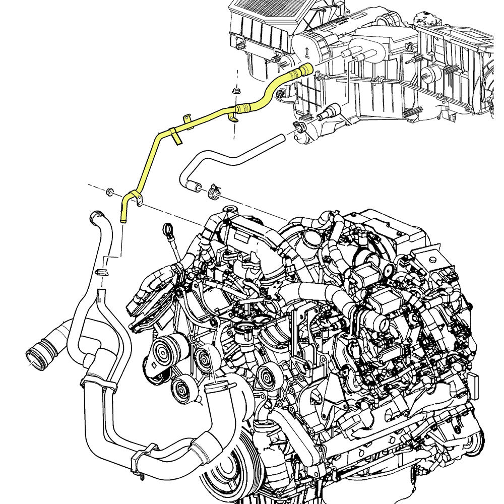 GM Heater Outlet Hose DMAX0640 DmaxStore