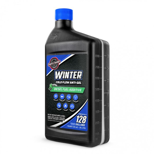 Opti Lube Winter Formula Anti Gel Diesel Fuel Additive: Quart (1 Quart Treats 128 Gallons) Opti Lube Winter Formula Anti Gel Diesel Fuel Additive: Quart (1 Quart Treats 128 Gallons)