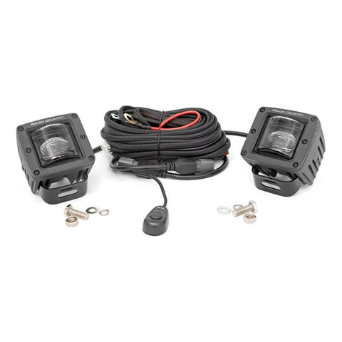 Rough Country 2" Black Series LED Light Pods 70907 DmaxStore Rough Country 2" Black Series LED Light Pods 70907 DmaxStore