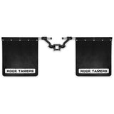 Rock Tamers 2" Hub Mudflap System Matte Black-Stainless Steel Trim Plates