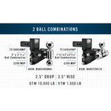 B&W Tow & Stow Ball Mount, 2" 2001-2024 LB7/LLY/LBZ/LMM/LML/L5P